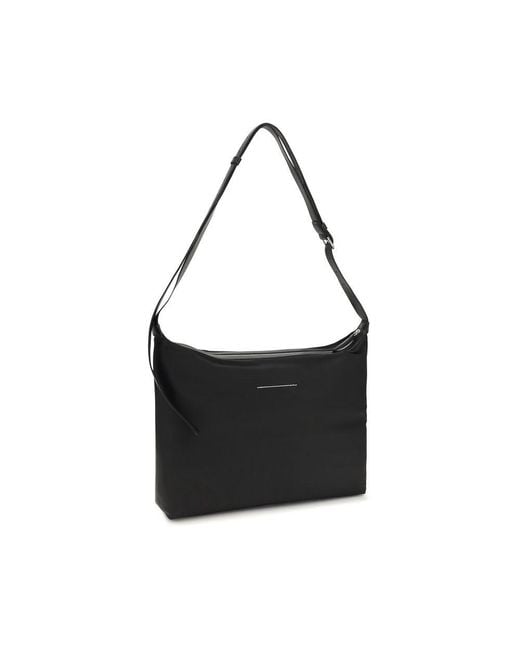 MM6 by Maison Margiela Black Polyamide Shoulder Bag for men