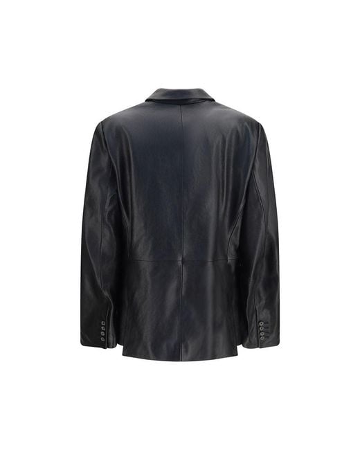 Magda Butrym Black Lambskin Blazer