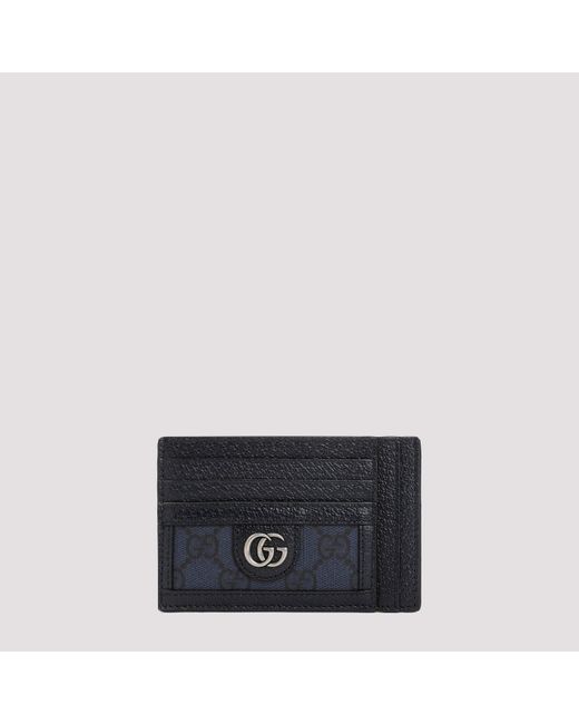 Gucci Black Blue Ophidia Card Case for men