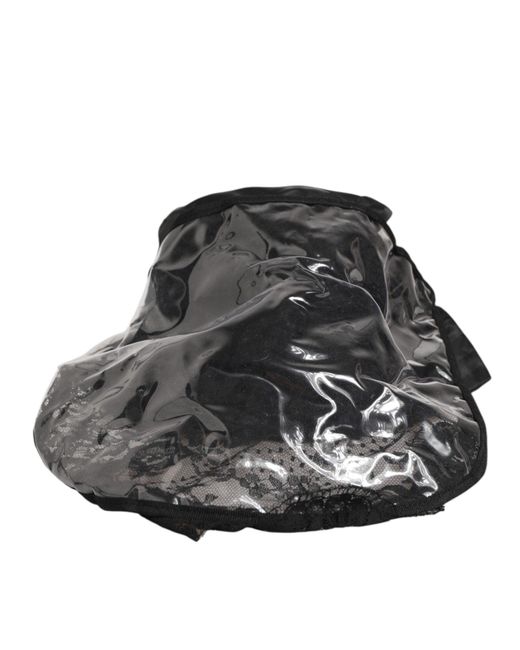 Dolce & Gabbana Black Wide Brim Nylon Bucket Hat main image 1