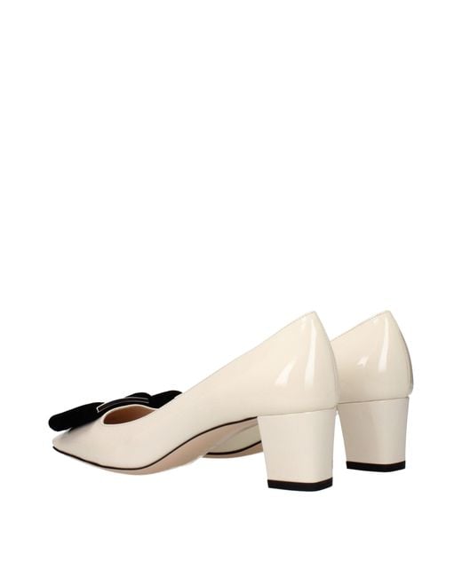 Tom Ford Natural Beige Leather Mid Heel Pumps