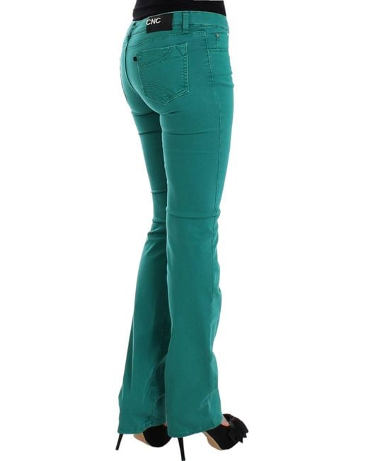 CoSTUME NATIONAL Straight Leg Jeans Green Sig12463
