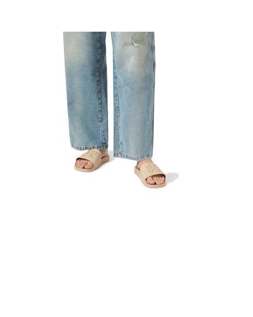 Palm Angels Natural Sliders