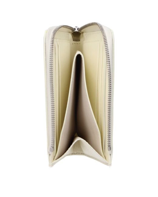 Jil Sander Natural White Leather Wallet