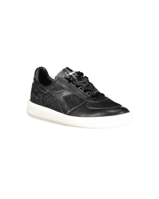 Diadora Black Leather Sneaker