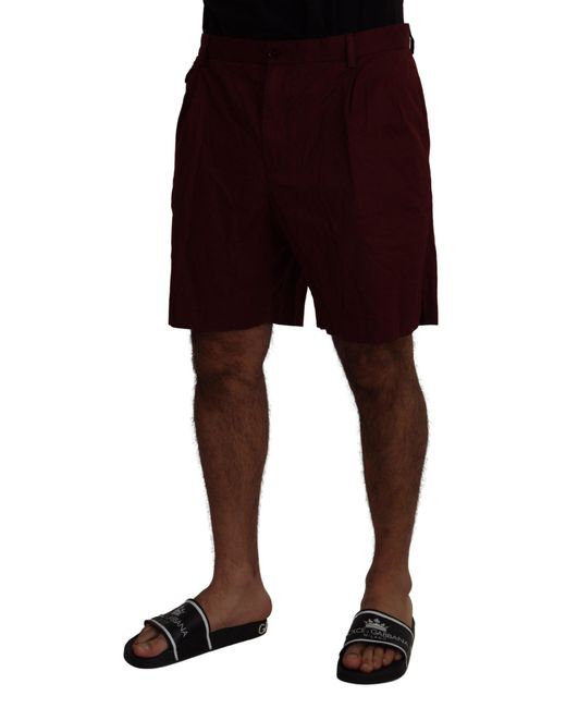 Dolce & Gabbana Black Elegant Cotton Blend Shorts for men