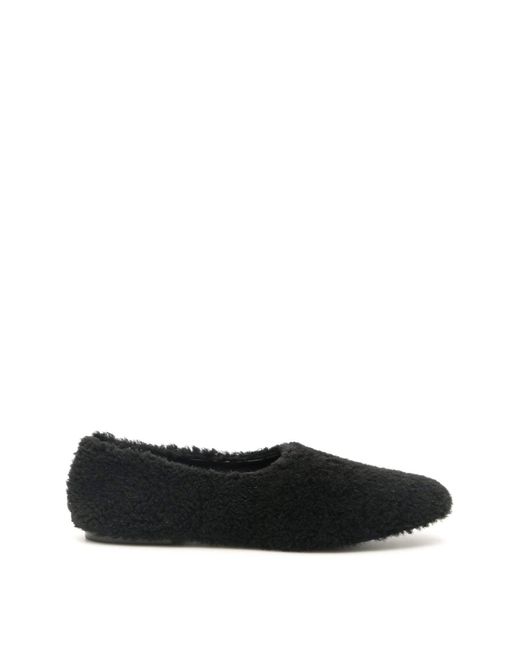 Fur deluxe 2025 shearling ballet flats