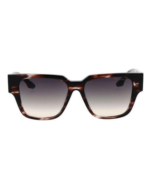 Trussardi Black Acetate Sunglasses
