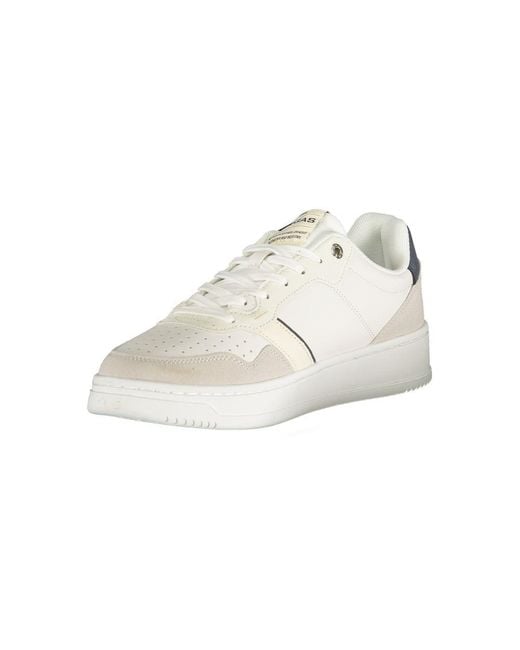 Gas White Polyester Men Sneaker for men