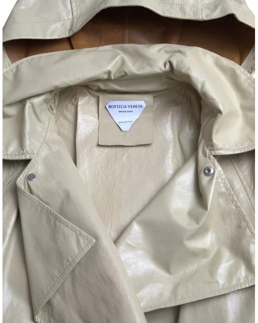 Bottega Veneta Natural Lambskin Leather Trench Coat Jacket for men