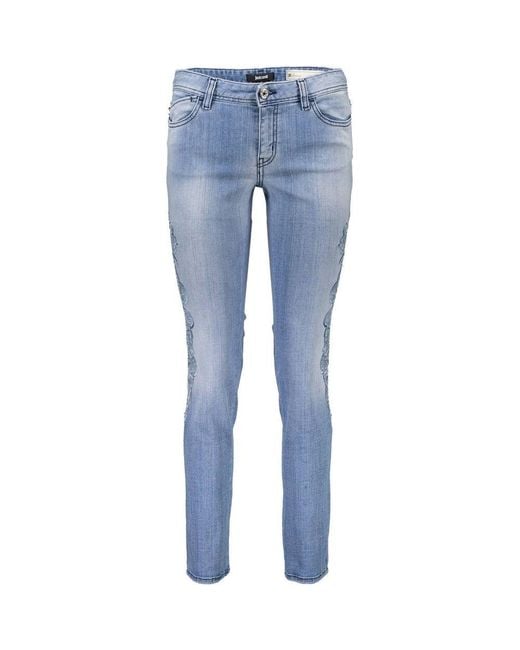 Just Cavalli Blue Cotton Jeans