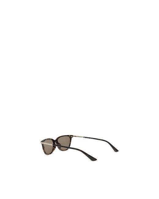McQueen Metallic Brown Acetate Sunglasses