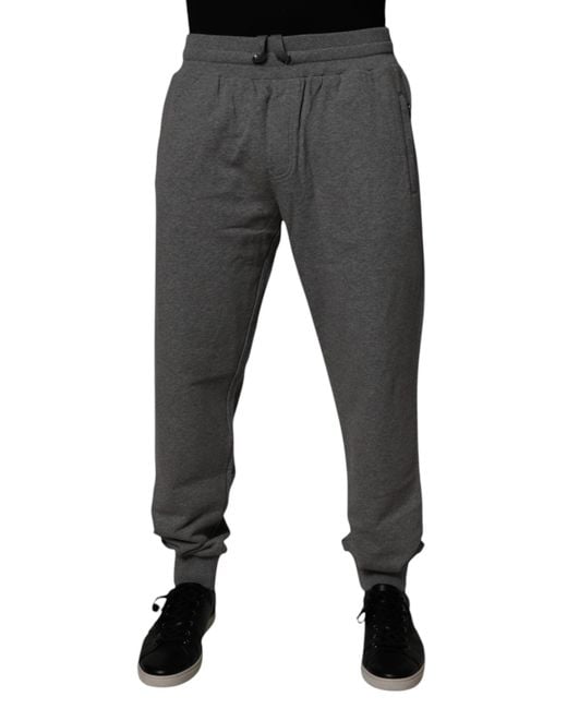 Dolce & Gabbana Gray Sweatpants Casual Comfortable for men