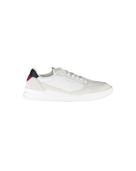 Tommy Hilfiger White Leather Men Sneaker for men