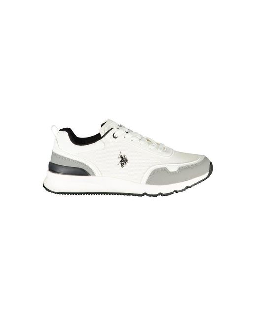 U.S. POLO ASSN. White Bianco Poliuretano Uomo Sneaker for men