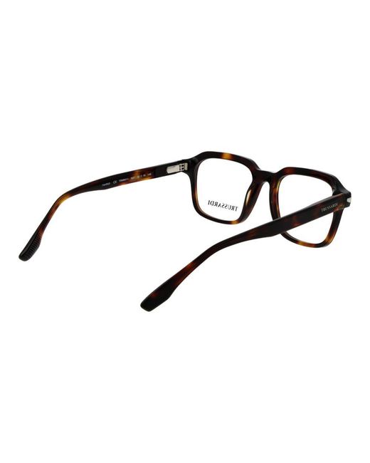 Trussardi Black Brown Acetate Glasses (frames) for men