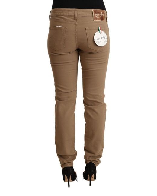 Jacob Cohen Black Elegant Mid Waist Skinny Pants