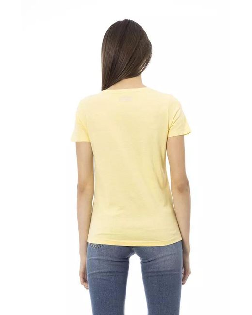 TRUSSARDI ACTION Yellow Cotton T