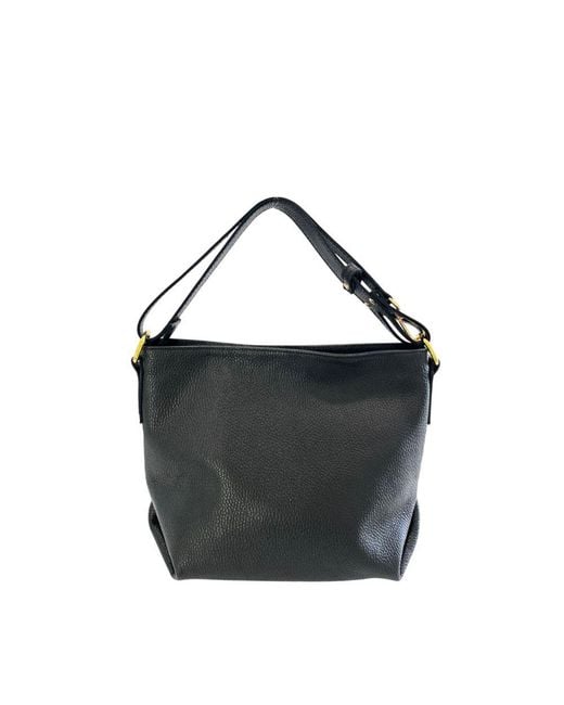 Baldinini Black Leather Shoulder Bag