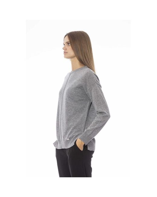 Baldinini Gray Viscose Sweater