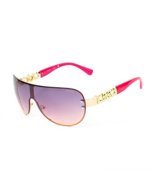 Guess Pink Metal Sunglasses