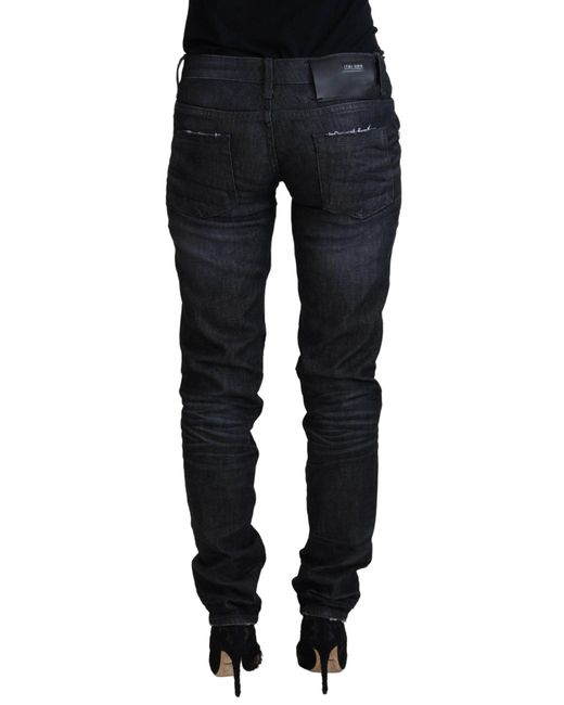 Acht Black Chic Low Waist Straight Jeans