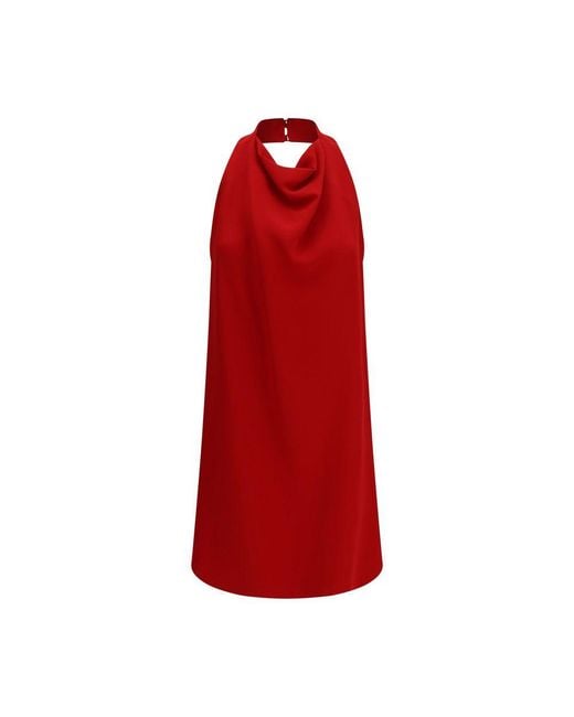 Valentino Garavani Red Multicolor Silk Casual Dress