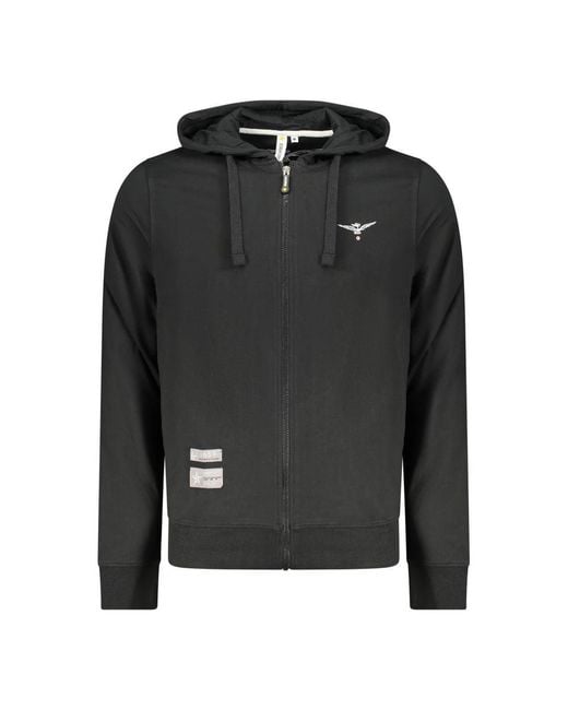 Accademia Militare Black Cotton Men's Hoodie for men