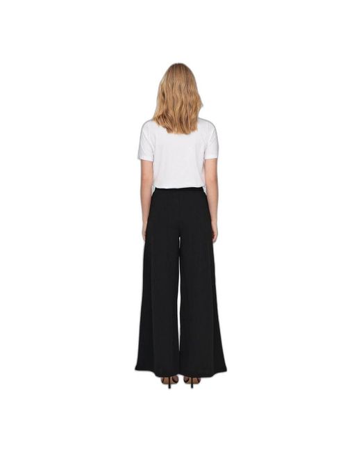 Jacqueline De Yong Black Recycled Polyester Jeans & Pant