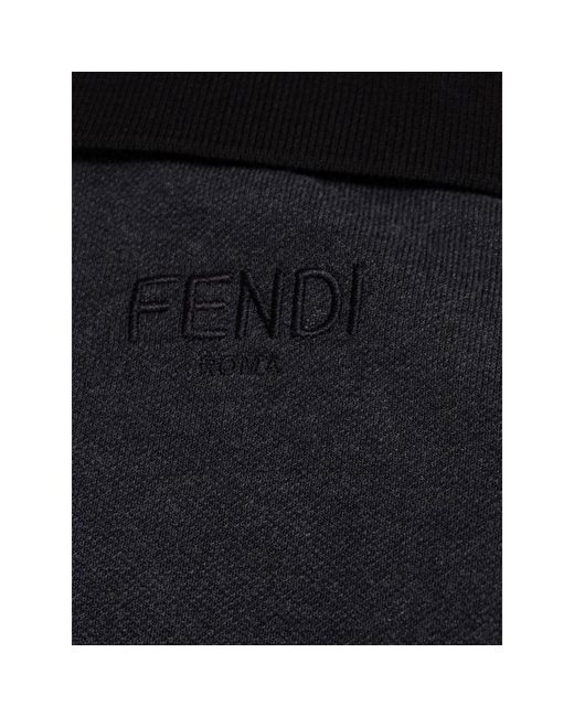 Fendi Black Polo Shirts for men