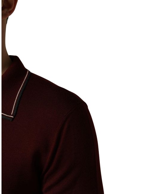 Dolce & Gabbana Red Maroon Re for men