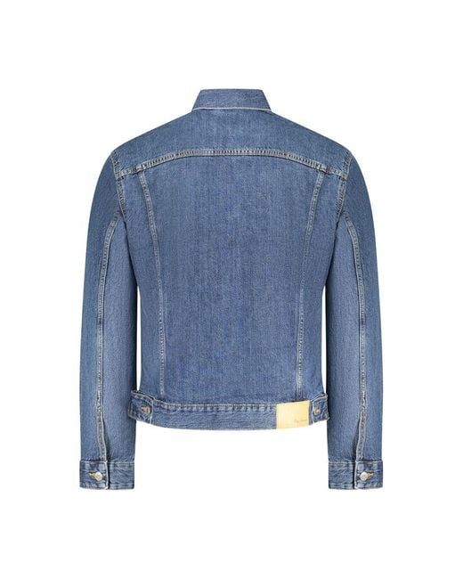 Pepe Jeans Blue Cotton Jacket for men