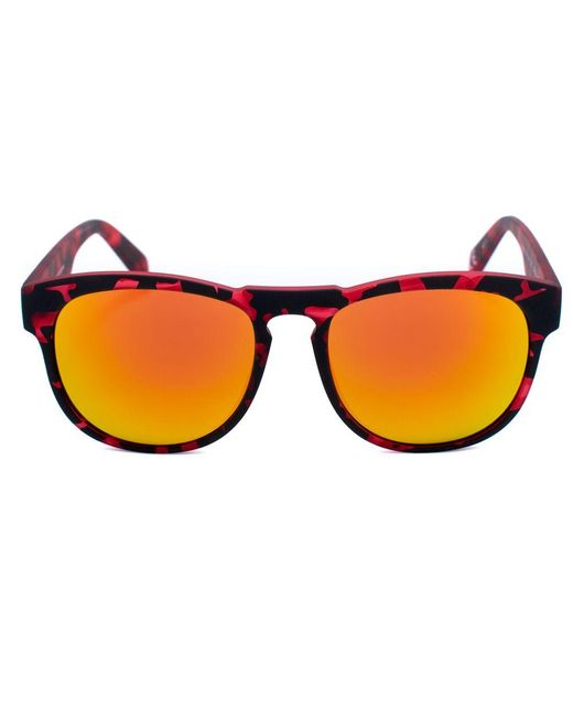 Italia Independent Yellow Red Acetate Sunglasses