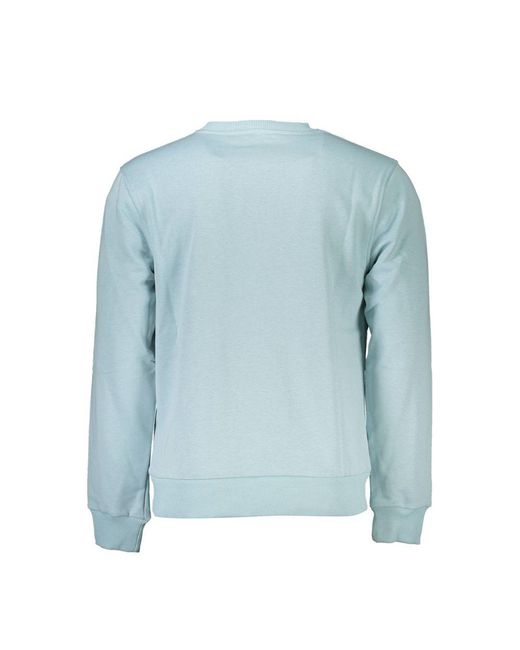 Roberto Cavalli Blue Cotton Sweater for men