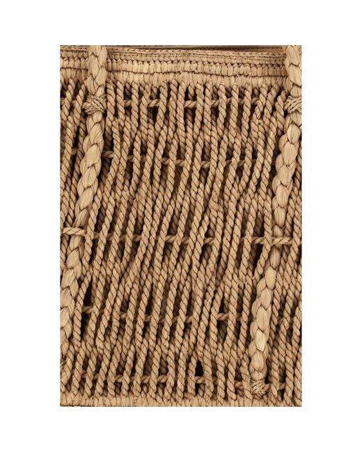 The Row Brown Beige Raffia Shoulder Bag