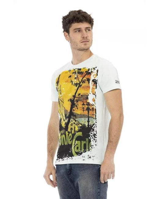 TRUSSARDI ACTION Multicolor "light Blue Cotton Men's T for men
