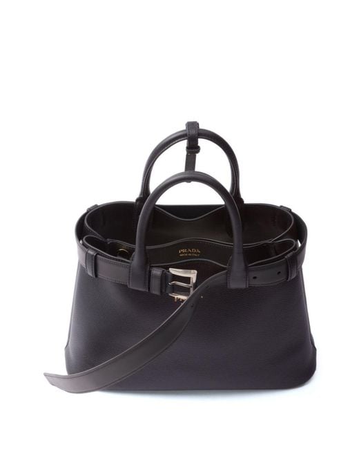 Prada Black Buckle Bags