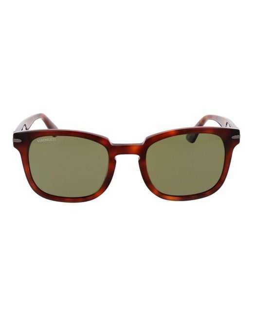 Serengeti Brown Acetate Sunglasses