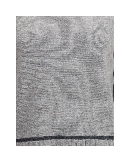 Max Mara Gray Pescara Turtleneck Sweater