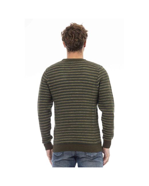 DISTRETTO12 Green Wool Sweater for men