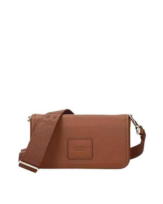 Marc Jacobs Brown Borse A Tracolla The Mini Bag Donna Pelle Marrone/Olio Di Argan