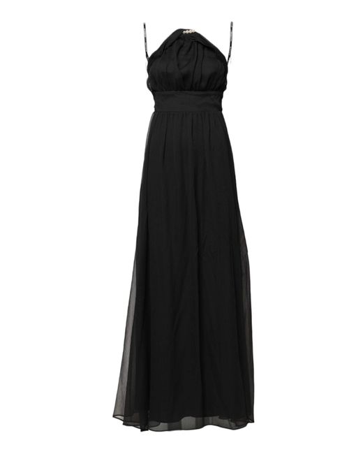 MARCIANO BY GUESS Black Tulle Pearl Sleeveless Long Gown Dress for men