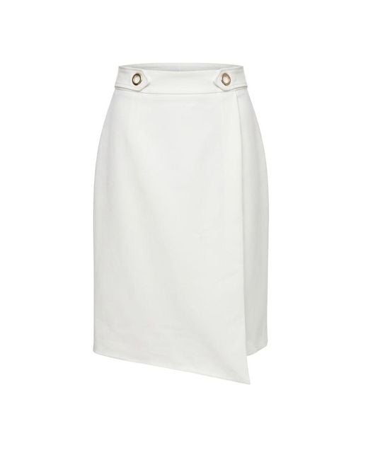 Trussardi White Polyester Skirt