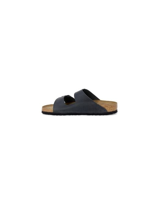 Birkenstock Black Synthetic Flat Sandals