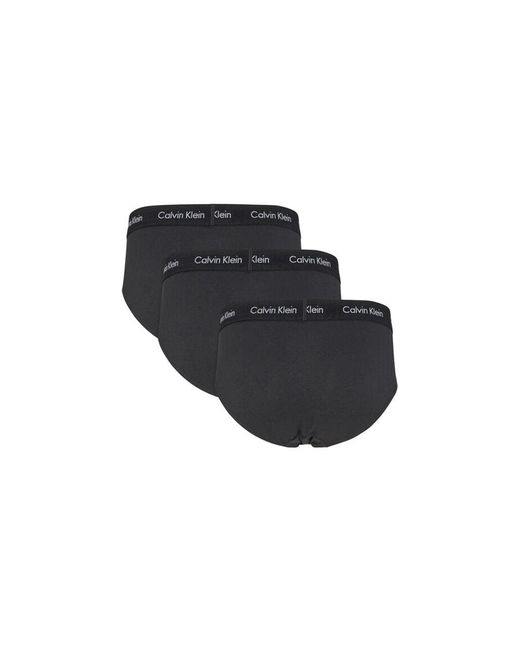 Calvin Klein Black Elastane Briefs for men