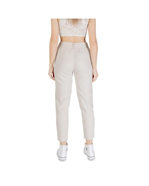 ONLY Multicolor Bicolor Linen Pant