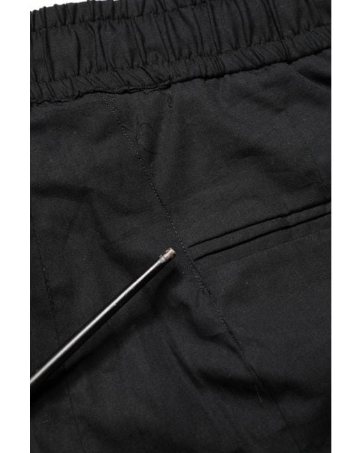 Dolce & Gabbana Black Cotton Skinny Men Jogger Trouser Pants for men