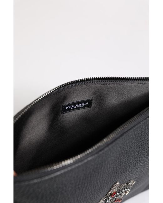Dolce & Gabbana Black Clutches for men