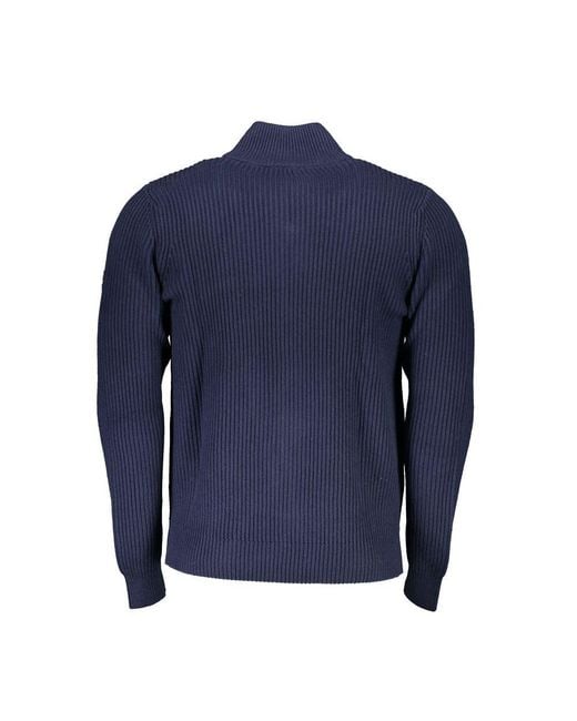 North Sails Blue Cotton Sweater for men
