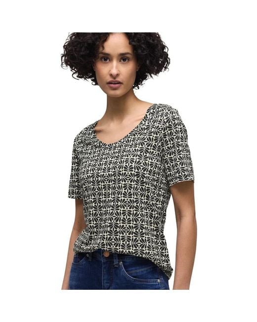 Street One Gray Black Modal T